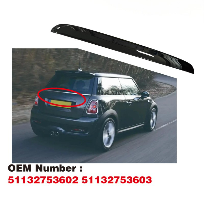 51132753603 51132753602 Chrome/Black Hatch Rear Trunk Handle Replacement Compatible With BMW Mini Cooper R55 R56 R57 R58 R59 2005-2015 Tailgate Handle