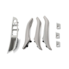 Car Door Handle Inner Door Panel Handle Pull Cover Set Window Switch Armrest Pane with Leather Fit For BMW 5 Series F10 F11 F18 2010-2016 7PCS LHD 6 Colors