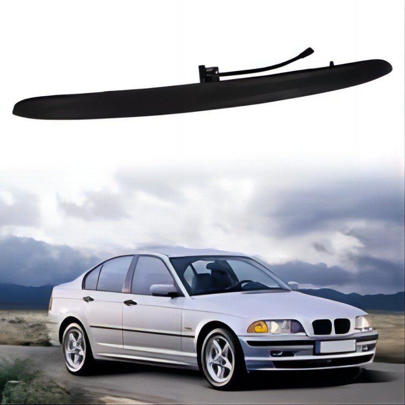 New Black Car Trunk Lid Grip With Key Button Tailgate Switch For-BMW E46 325I 323I 328I 51137170966 51137171699